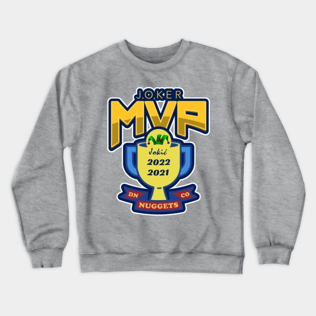 Nikola Jokic MVP Denver Nuggets 2021-2022 Crewneck Sweatshirt by antarte